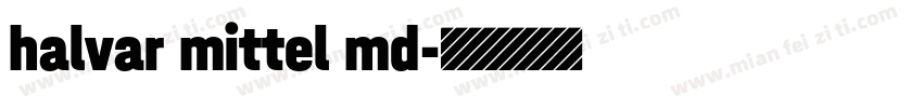halvar mittel md字体转换